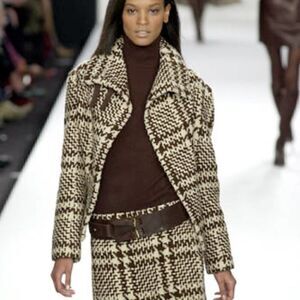 Ralph Lauren Fall 2001 Tweed Hounds-tooth Skirt